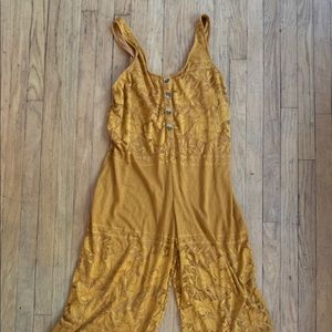 Show Me Your Mumu Gold Jumpsuit
